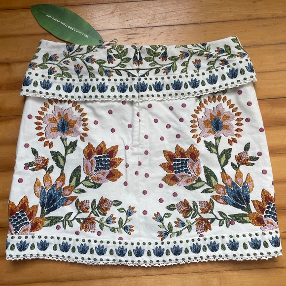 NWT FARM Rio Summer Garden Mini Wrap Skirt - Picture 4 of 7